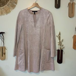 BCBGMAXAZRIA Beritt Microfiber Blush Pink Women's Size XXS Mini Dress